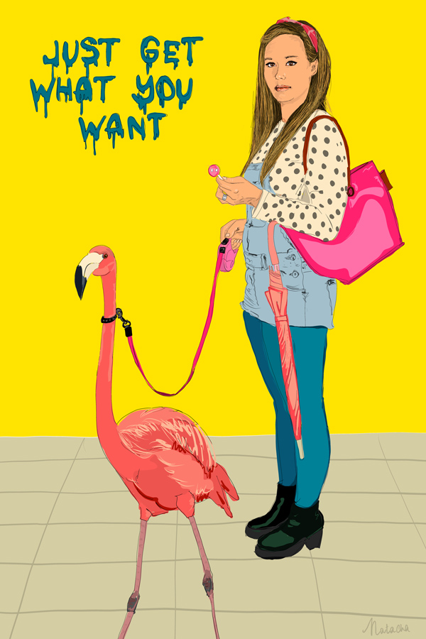 Natacha Hulsebosch ART - Flamingo Girl